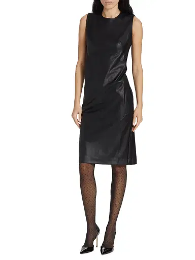 Spanx Women's Faux Leather Sheath Dress | Thumbnail 4 Spanx Women's Faux Leather Sheath Dress | Thumbnail 4