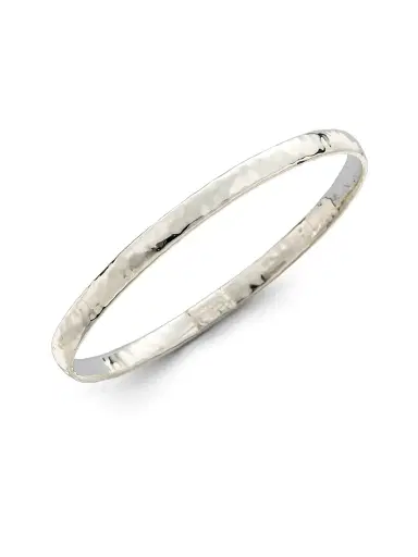 Ippolita Women's Classico Narrow Sterling Silver Flat Hammered Bangle Bracelet - Silver | Thumbnail 1 Ippolita Women's Classico Narrow Sterling Silver Flat Hammered Bangle Bracelet - Silver | Thumbnail 1