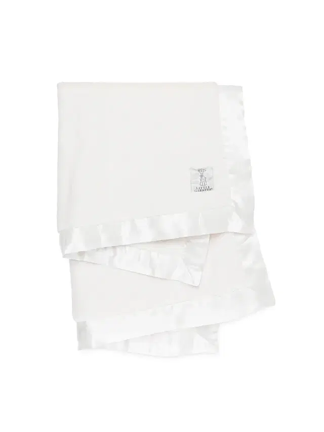 Little Giraffe Luxe Satin Blanket - Corn Flower