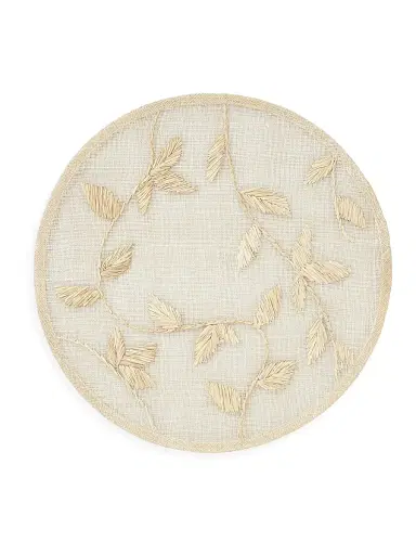 Joanna Buchanan Straw Leaf 4-Piece Placemat Set - Natural | Thumbnail 1 Joanna Buchanan Straw Leaf 4-Piece Placemat Set - Natural | Thumbnail 1