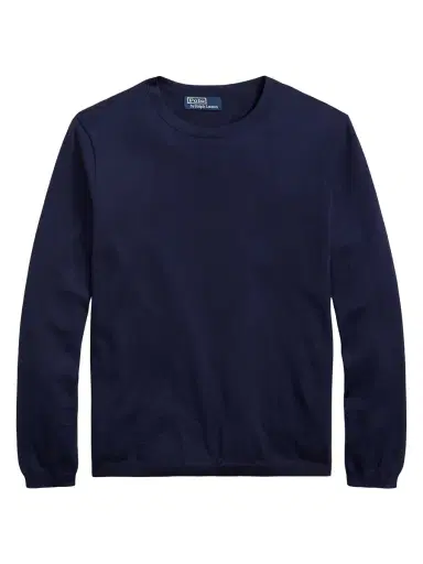 Polo Ralph Lauren Men's Cotton Crewneck Sweater - Blue | Thumbnail 4