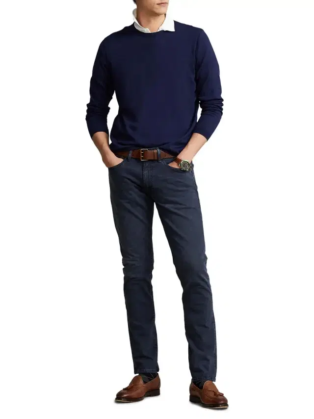 Polo Ralph Lauren Men's Cotton Crewneck Sweater - Blue