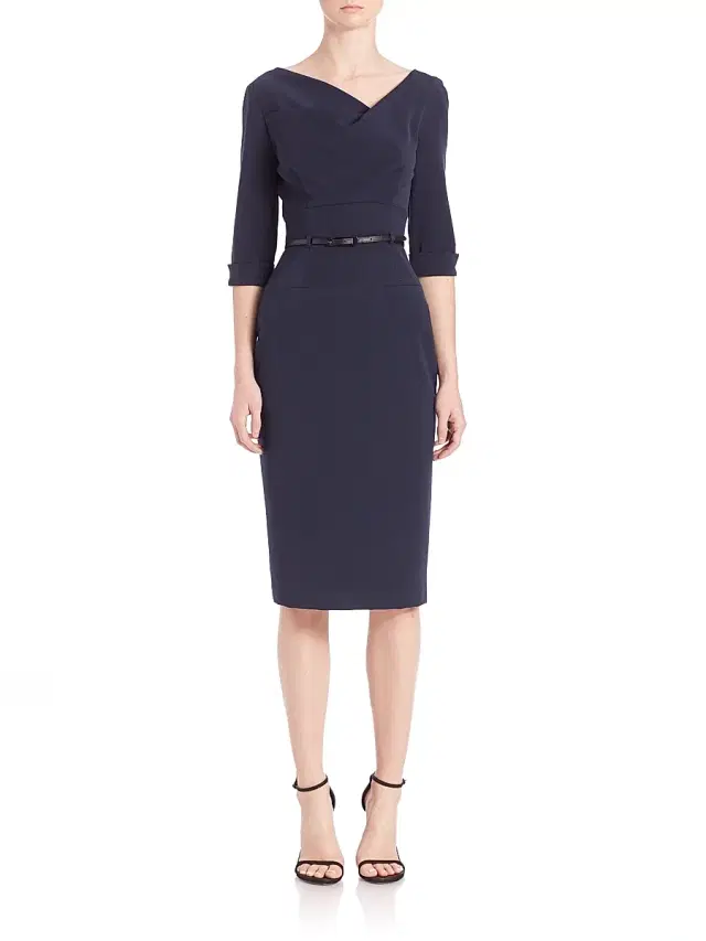 Black Halo Women's Jackie O Three-Quarter Sleeve Dress - Eclipse