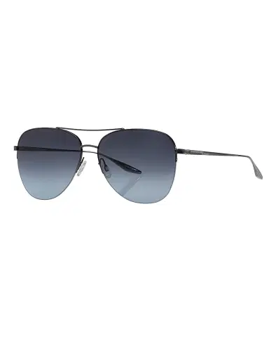 BARTON PERREIRA Men's Chevalier 57MM Aviator Sunglasses - Gun Metal Steel Blue | Thumbnail 1 BARTON PERREIRA Men's Chevalier 57MM Aviator Sunglasses - Gun Metal Steel Blue | Thumbnail 1