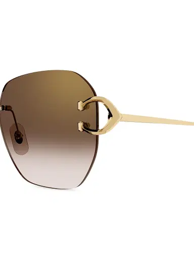 Cartier Women's C Décor 58MM Square Sunglasses - Gold Havana | Thumbnail 3 Cartier Women's C Décor 58MM Square Sunglasses - Gold Havana | Thumbnail 3