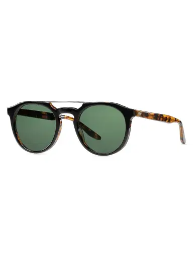 BARTON PERREIRA Men's x 007 Legacy Collection 52MM Aviator Sunglasses - Black Amber Tortoise | Thumbnail 1