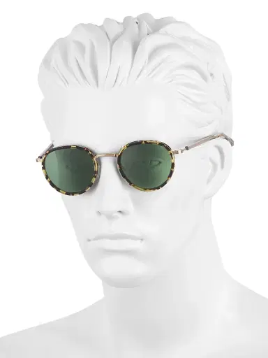 BARTON PERREIRA Men's Echelon Round 48MM Sunglasses - Heroine Chic Green | Thumbnail 4 BARTON PERREIRA Men's Echelon Round 48MM Sunglasses - Heroine Chic Green | Thumbnail 4
