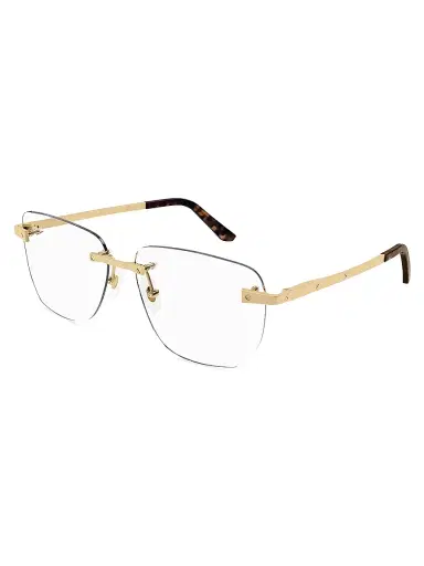 Cartier Men's Santos De 58MM 24K Gold-Plated Square Optical Glasses | Thumbnail 1 Cartier Men's Santos De 58MM 24K Gold-Plated Square Optical Glasses | Thumbnail 1