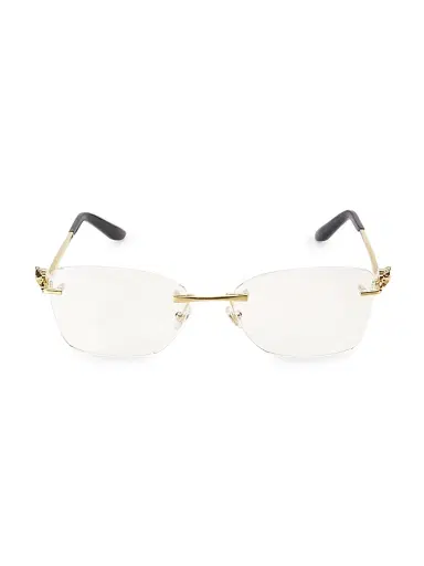 Cartier Women's 57MM Rimless Cat-Eye Eyeglasses - Gold | Thumbnail 1