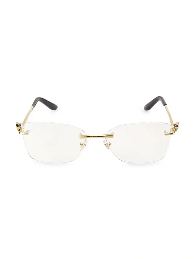 Cartier Women's 57MM Rimless Cat-Eye Eyeglasses - Gold