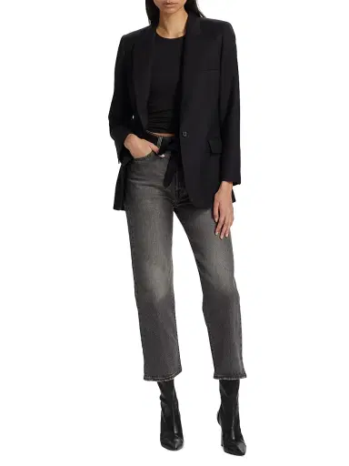 Nili Lotan Women's Diane Single-Breasted Wool Blazer | Thumbnail 2 Nili Lotan Women's Diane Single-Breasted Wool Blazer | Thumbnail 2