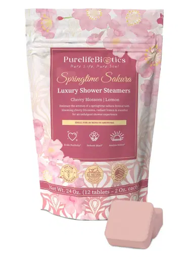 Purelife Biotics Women's Springtime Sakura Luxury Shower Steamers | Thumbnail 3 Purelife Biotics Women's Springtime Sakura Luxury Shower Steamers | Thumbnail 3