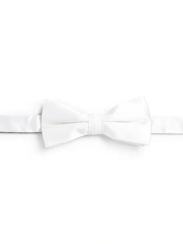 Saks Fifth Avenue Men's COLLECTION White Silk Bow Tie - White