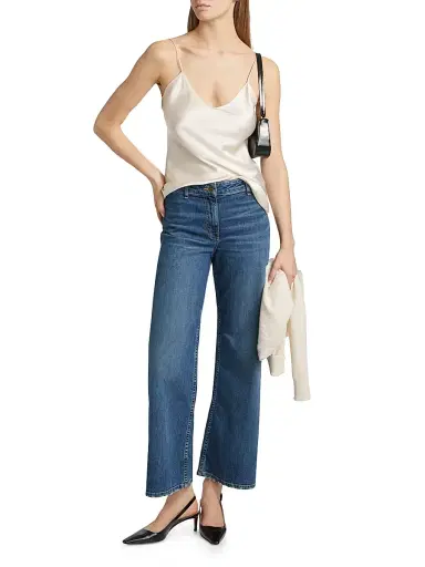 Nili Lotan Women's Isabella Silk Tank Top - Ivory - Size XL | Thumbnail 2