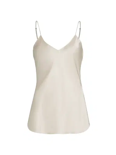 Nili Lotan Women's Isabella Silk Tank Top - Ivory - Size XL | Thumbnail 1