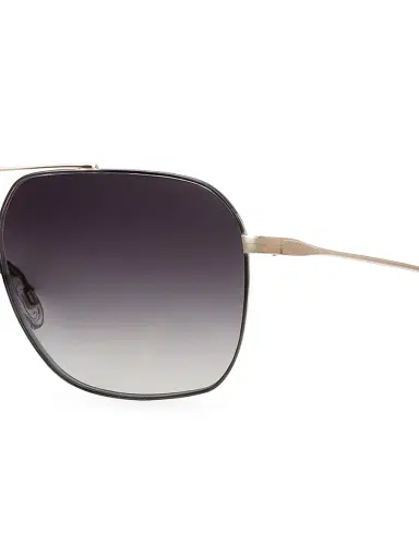 Barton Perreira Men's Aeronaut 60MM Navigator Sunglasses - Black Satin Gold | Thumbnail 3
