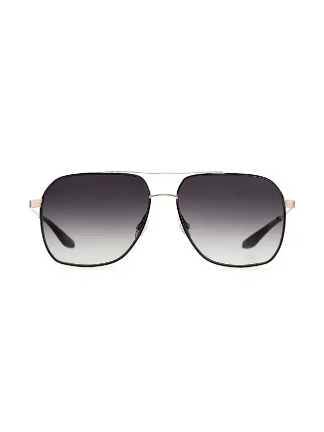 Men's Aeronaut 60MM Navigator Sunglasses - Black Satin Gold