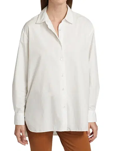 Nili Lotan Women's Yorke Button Down Shirt - White - Size Large | Thumbnail 3