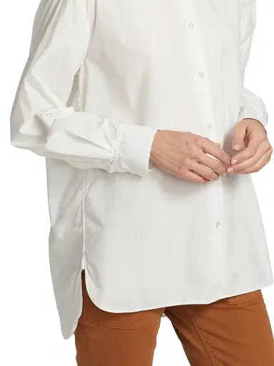 Nili Lotan Women's Yorke Button Down Shirt - White - Size Large | Thumbnail 6