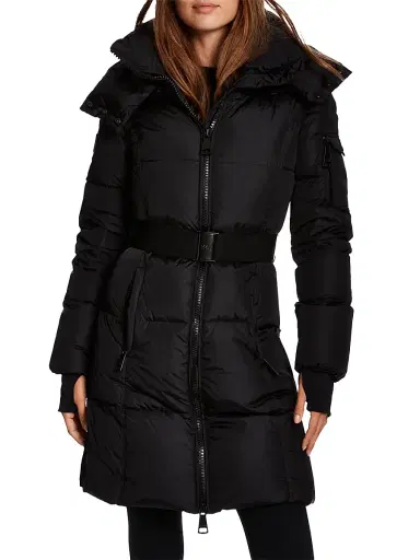 Sam. Women's Noho Belted Matte Shell Down Puffer Coat | Thumbnail 2 Sam. Women's Noho Belted Matte Shell Down Puffer Coat | Thumbnail 2