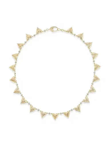 Marlo Laz Women's Desert Rising Southwestern Heart 14K Yellow Gold & 0.74 TCW Diamond Choker - Yellow Gold | Thumbnail 2 Marlo Laz Women's Desert Rising Southwestern Heart 14K Yellow Gold & 0.74 TCW Diamond Choker - Yellow Gold | Thumbnail 2