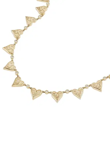 Marlo Laz Women's Desert Rising Southwestern Heart 14K Yellow Gold & 0.74 TCW Diamond Choker - Yellow Gold | Thumbnail 3 Marlo Laz Women's Desert Rising Southwestern Heart 14K Yellow Gold & 0.74 TCW Diamond Choker - Yellow Gold | Thumbnail 3