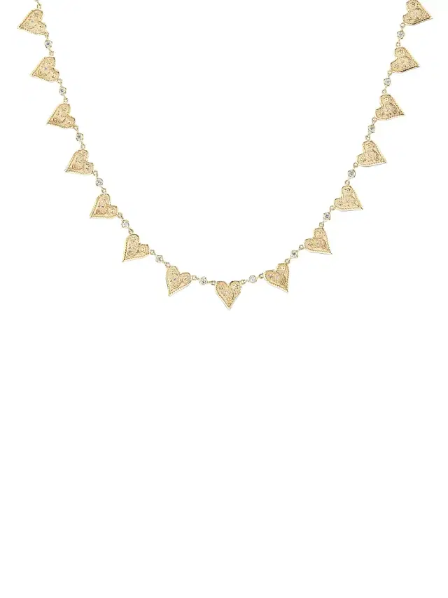 Women's Desert Rising Southwestern Heart 14K Yellow Gold & 0.74 TCW Diamond Choker - Yellow Gold