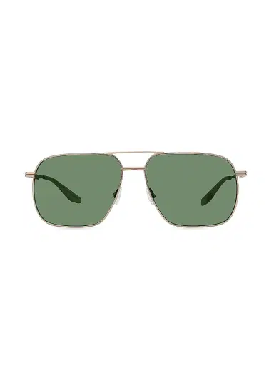 Barton Perreira Men's 007 Legacy Royale Aviator Sunglasses - Gold Bottle Green | Thumbnail 2 Barton Perreira Men's 007 Legacy Royale Aviator Sunglasses - Gold Bottle Green | Thumbnail 2