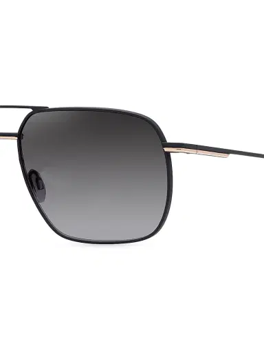 BARTON PERREIRA Men's 007 Legacy Royale Navigator 61MM Sunglasses - Black Satin Gold Smolder | Thumbnail 4