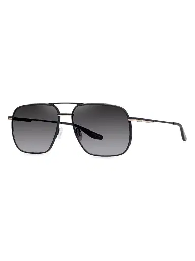 BARTON PERREIRA Men's 007 Legacy Royale Navigator 61MM Sunglasses - Black Satin Gold Smolder | Thumbnail 1