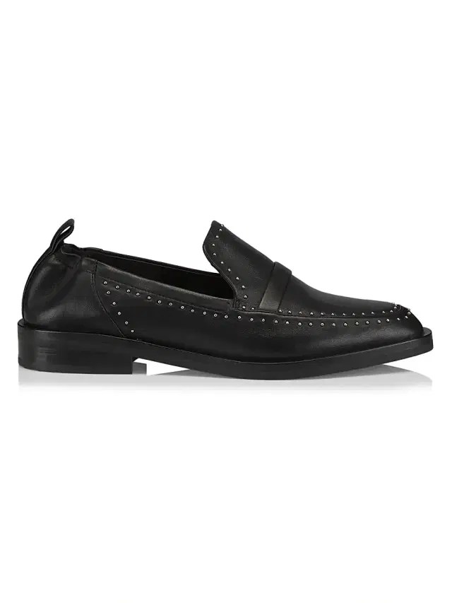 3.1 Phillip Lim Women's Alexa Soft Studded Leather Penny Loafers