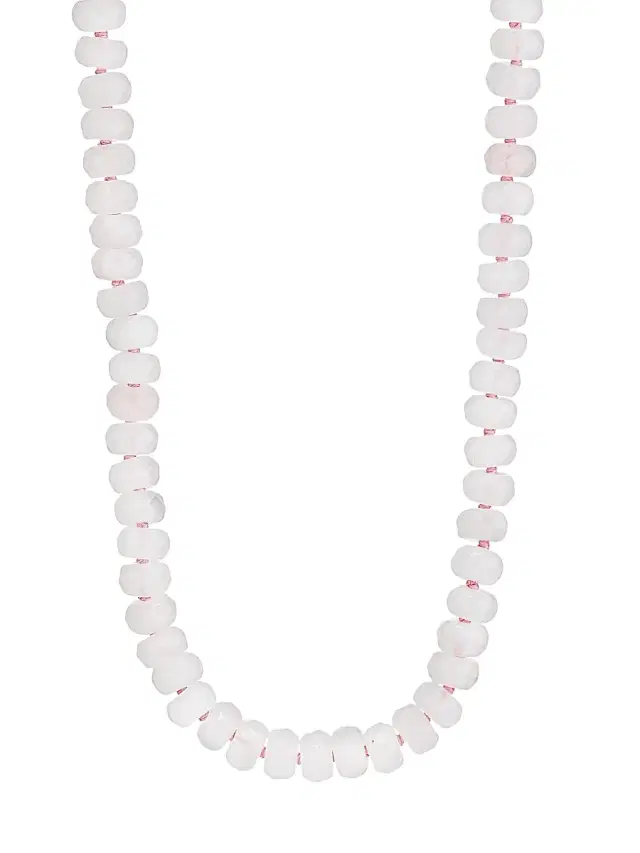 Women's Oracle 14K Yellow Gold & Rose Quartz Crystal Beaded Necklace - Pink