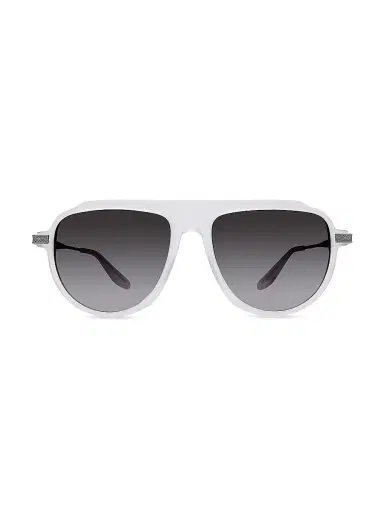 BARTON PERREIRA Men's Avtak Sport Matte 57MM Aviator Sunglasses - Matte Crystal Gunmetal Smolder | Thumbnail 2