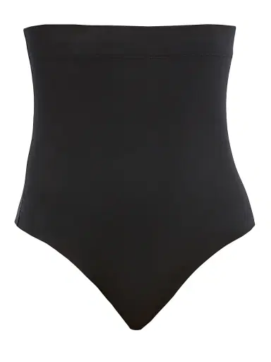 Spanx Women's Suit Your Fancy High-Rise Shaping Thong - Very Black - Size XL | Thumbnail 1