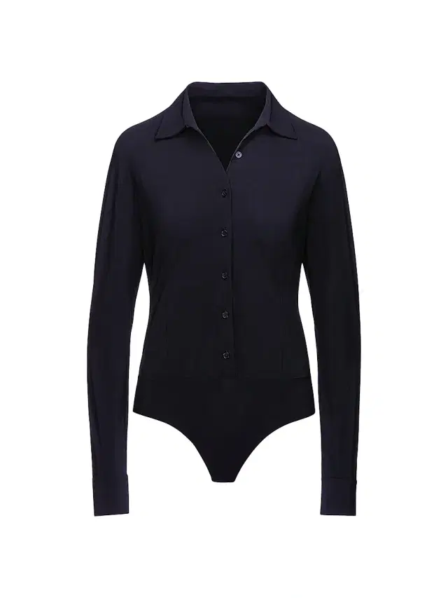 Commando Women's Classic Oxford Shirt Bodysuit - Black