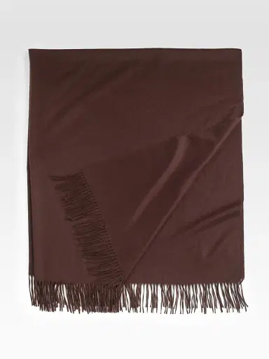 Sofia Cashmere Trentino Cashmere Throw - Dark Orange | Thumbnail 3