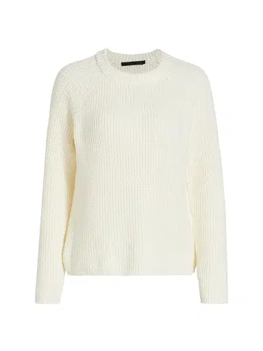 Jenni Kayne Women's Fisherman Cotton Sweater - Ivory - Size XL | Thumbnail 1