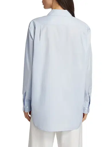 Jenni Kayne Women's Boyfriend Cotton Shirt - French Blue - Size Large | Thumbnail 5 Jenni Kayne Women's Boyfriend Cotton Shirt - French Blue - Size Large | Thumbnail 5