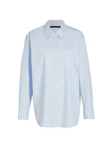 Jenni Kayne Women's Boyfriend Cotton Shirt - French Blue - Size Large | Thumbnail 1 Jenni Kayne Women's Boyfriend Cotton Shirt - French Blue - Size Large | Thumbnail 1