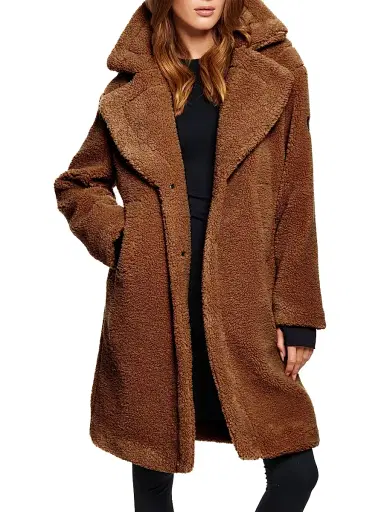 Sam. Women's Sherpa Leather-Trimmed Coat | Thumbnail 2 Sam. Women's Sherpa Leather-Trimmed Coat | Thumbnail 2