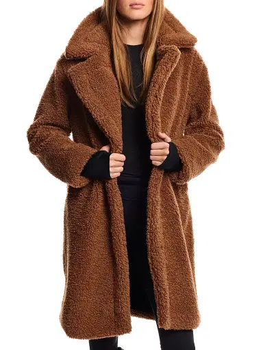 Sam. Women's Sherpa Leather-Trimmed Coat | Thumbnail 4 Sam. Women's Sherpa Leather-Trimmed Coat | Thumbnail 4