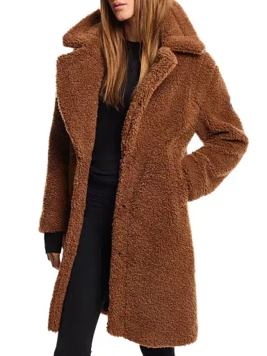 Sam. Women's Sherpa Leather-Trimmed Coat | Thumbnail 6 Sam. Women's Sherpa Leather-Trimmed Coat | Thumbnail 6