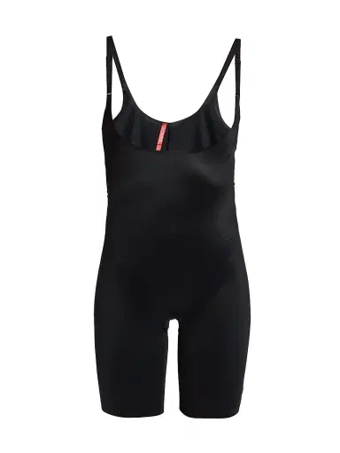 Spanx Women's Thinstincts 2.0 Open-Bust Mid-Thigh Bodysuit - Very Black - Size 26 | Thumbnail 1 Spanx Women's Thinstincts 2.0 Open-Bust Mid-Thigh Bodysuit - Very Black - Size 26 | Thumbnail 1