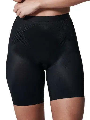 Spanx Women's Thinstincts 2.0 Mid-Thigh Shorts - Very Black - Size 26 | Thumbnail 3 Spanx Women's Thinstincts 2.0 Mid-Thigh Shorts - Very Black - Size 26 | Thumbnail 3