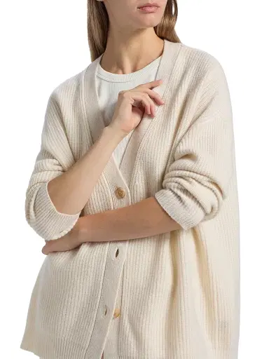Jenni Kayne Women's Cocoon Cashmere Cardigan - Ivory - Size XL | Thumbnail 6 Jenni Kayne Women's Cocoon Cashmere Cardigan - Ivory - Size XL | Thumbnail 6