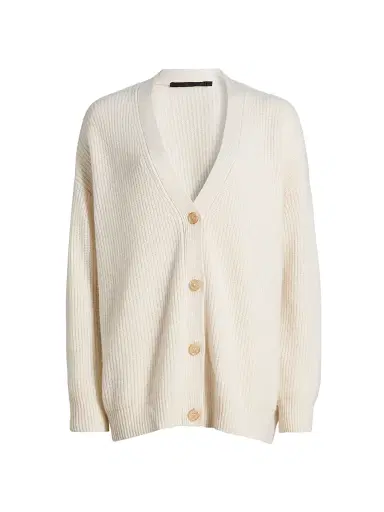 Jenni Kayne Women's Cocoon Cashmere Cardigan - Ivory - Size XL | Thumbnail 1 Jenni Kayne Women's Cocoon Cashmere Cardigan - Ivory - Size XL | Thumbnail 1