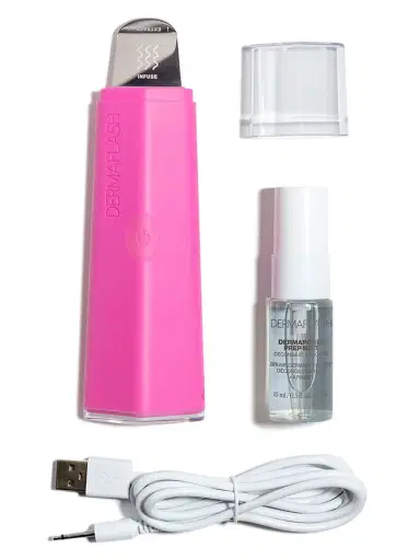 Dermaflash Women's DERMAPORE+ Ultrasonic Pore Extractor & Skincare Infuser - Pop Pink | Thumbnail 2 Dermaflash Women's DERMAPORE+ Ultrasonic Pore Extractor & Skincare Infuser - Pop Pink | Thumbnail 2