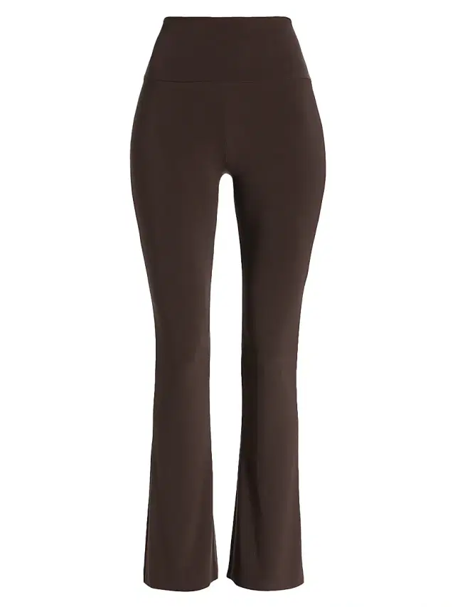 Women's High-Waisted Boot-Cut Pants - Chocolate