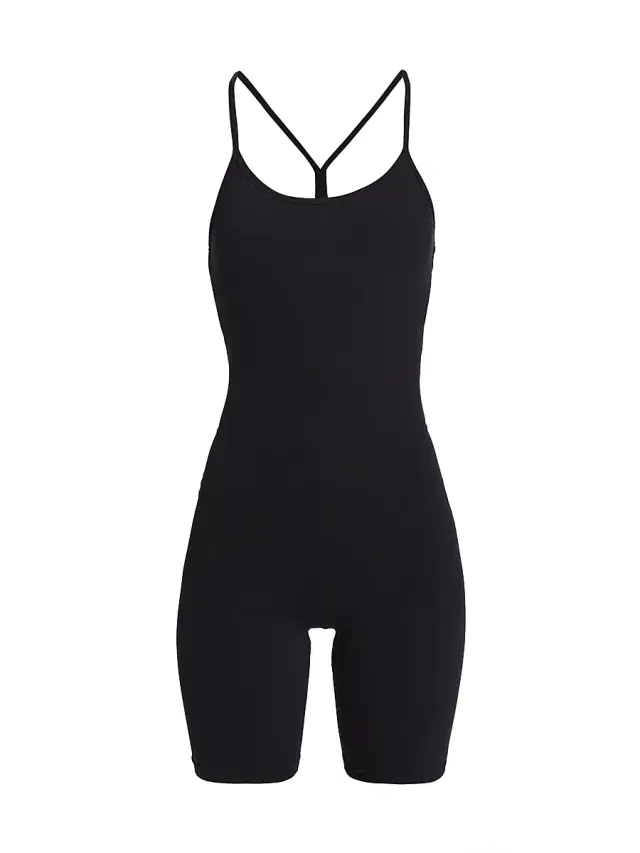 Splits59 Women's Airweight Short Jumpsuit - Black