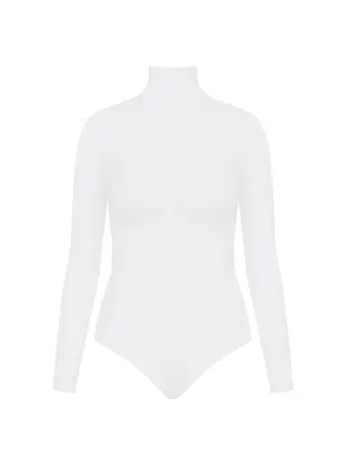 Spanx Women's Long Sleeve Turtleneck Bodysuit - White - Size 18 | Thumbnail 1